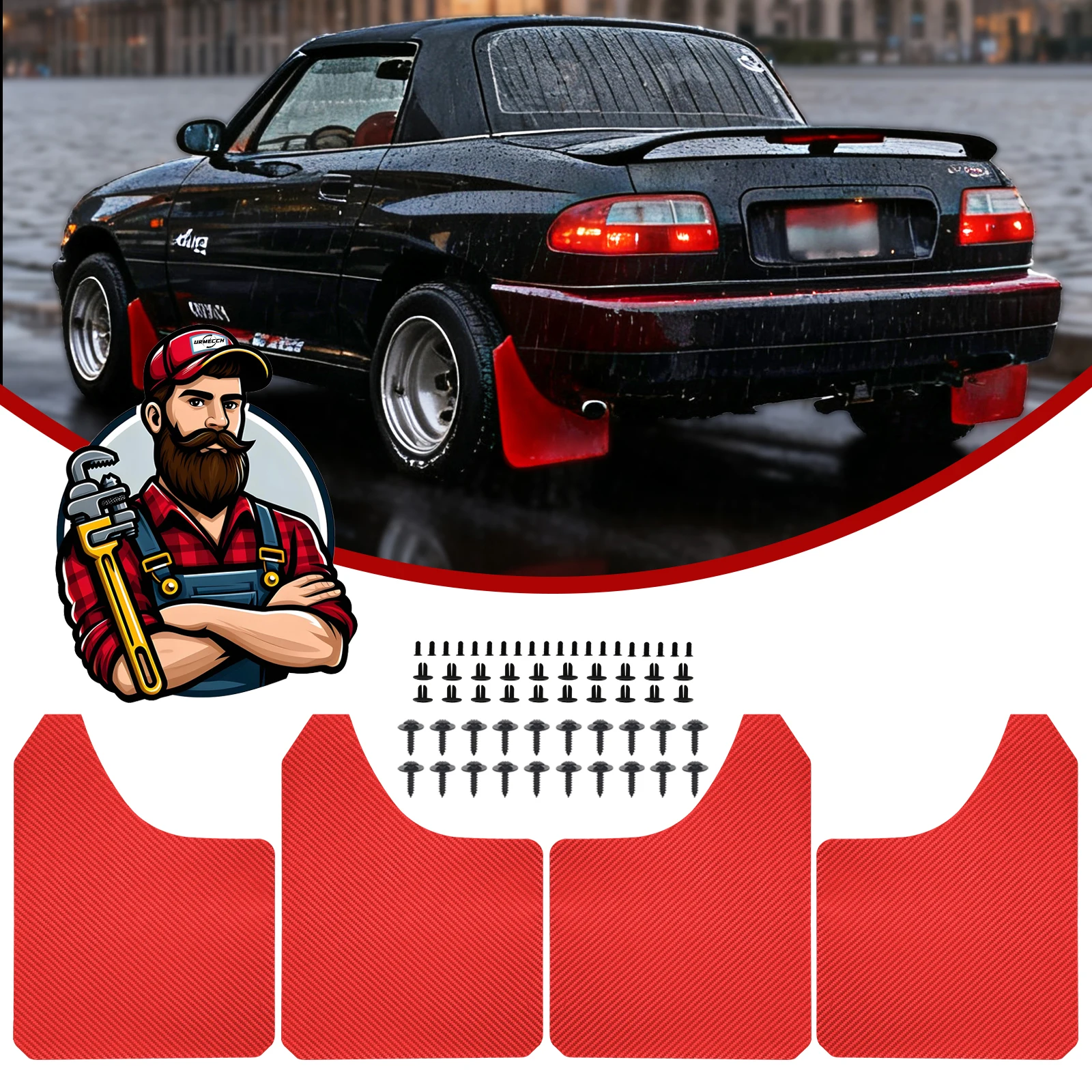 4 шт./компл. универсальные брызговики с эффектом углеродного волокна, брызговики, брызговики для крыльев для автомобиля, пикапа, внедорожника, фургона
4 шт./компл. универсальные брызговики с эффектом углеродного волокна, брызговики, брызговики для крыльев для автомобиля, пикапа, внедорожника, фургона