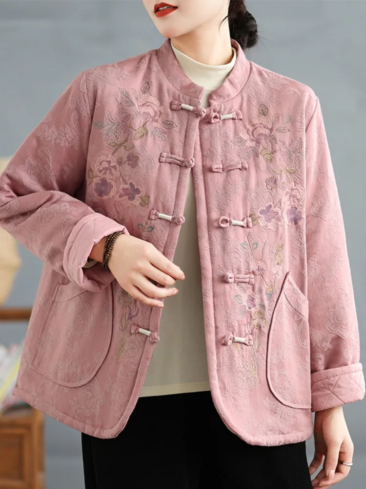 Хлопковое пальто с вышивкой, свободного кроя, для женщин, зимнее, скрывающее недостатки фигуры, тонкое, из хлопка
Хлопковое пальто с вышивкой, свободного кроя, для женщин, зимнее, скрывающее недостатки фигуры, тонкое, из хлопка