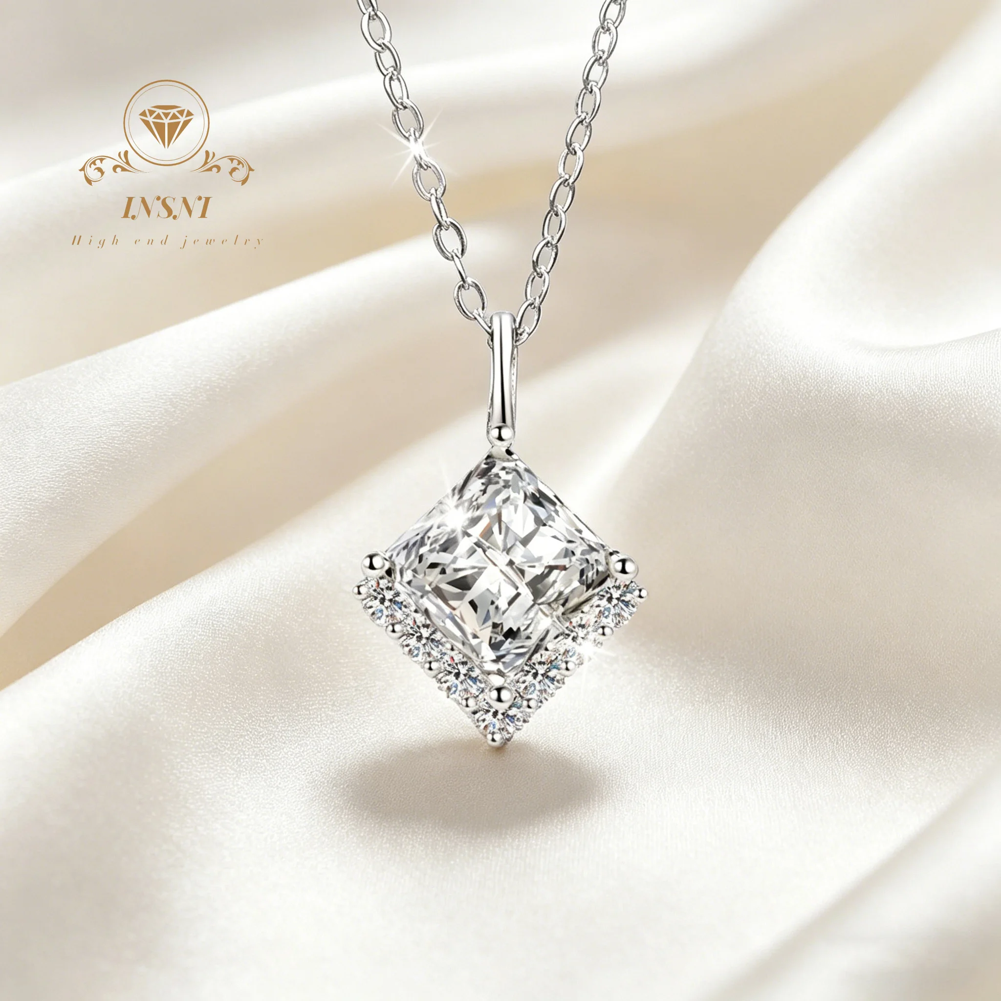 2ct D Color Moissanite Princess Cube Pendant Necklace S925 Silver Luxury Unisex Jewelry Affordable Light Luxury Jewelry Gift
2ct D Color Moissanite Princess Cube Pendant Necklace S925 Silver Luxury Unisex Jewelry Affordable Light Luxury Jewelry Gift