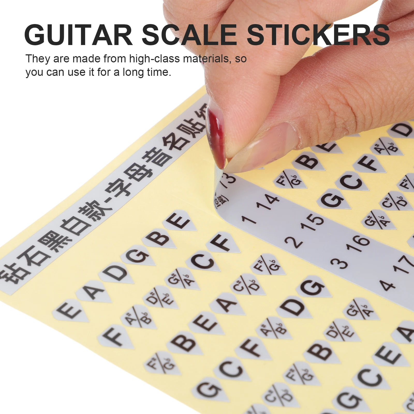 2 Pcs Guitar Scales Sticker Finger Board Fretboard Notes Stickers Number Markers for Pvc Labels
2 Pcs Guitar Scales Sticker Finger Board Fretboard Notes Stickers Number Markers for Pvc Labels