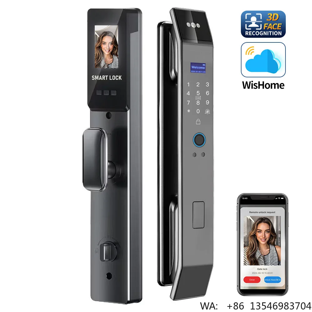 Factory Price 3D Face Recognition Electric Digital Lock Smart Locks Wishome App Biometric Fingerprint Smart Door Lock
Factory Price 3D Face Recognition Electric Digital Lock Smart Locks Wishome App Biometric Fingerprint Smart Door Lock