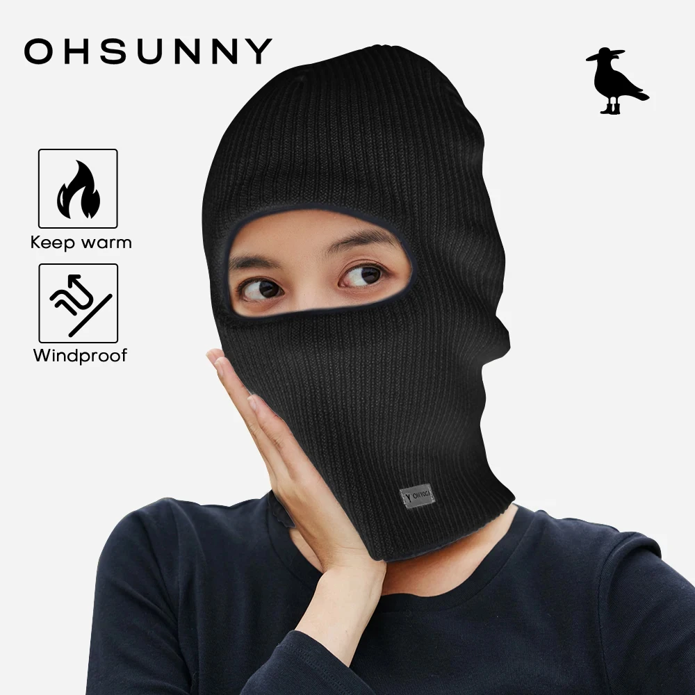 OhSunny Winter Balaclava Hat for Women Full Face Cover Army Tactical Ski Bonnet Cold Cap Motorcycle Helmet Beanie Streetwear
OhSunny Winter Balaclava Hat for Women Full Face Cover Army Tactical Ski Bonnet Cold Cap Motorcycle Helmet Beanie Streetwear