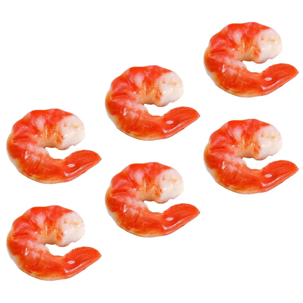 6Pcs Simulation Shrimp Meat Creative Shrimp Shaped Educational Playthings Seafood Decor Vivid Marine Animal Cognitive Models
6Pcs Simulation Shrimp Meat Creative Shrimp Shaped Educational Playthings Seafood Decor Vivid Marine Animal Cognitive Models