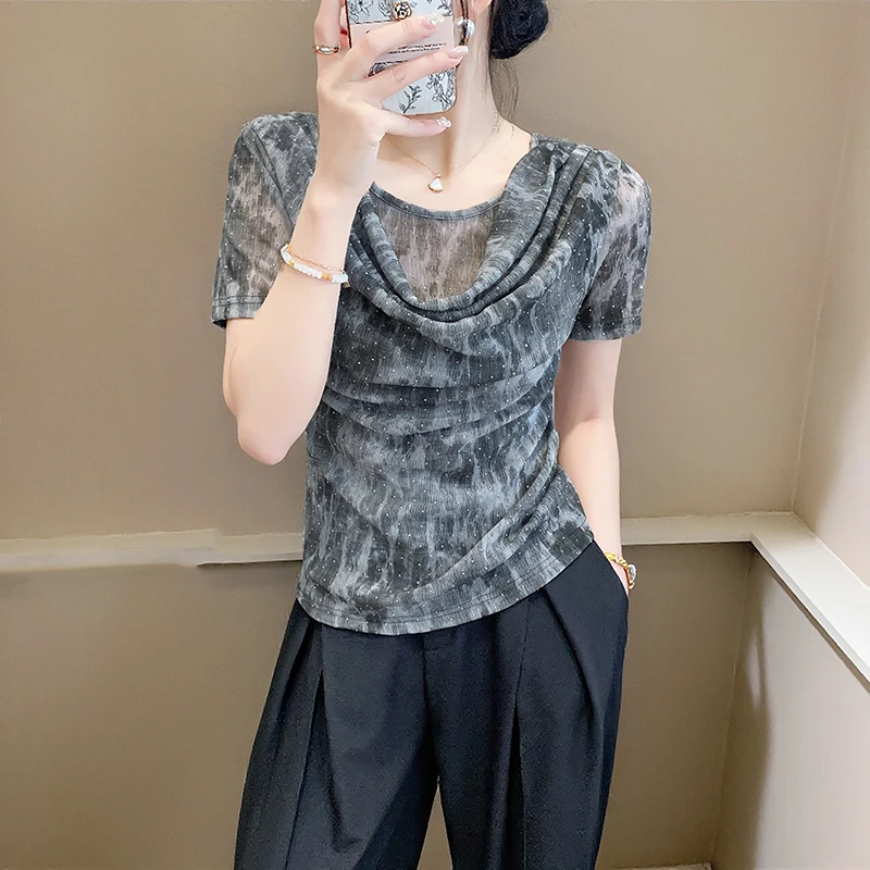 Black,Summer,Korean,Style,T-Shirt,Women,Fashion,Sexy,Swing collar,Print,Shiny,Diamonds,Tops,Short Sleeve,Casual,Tees,New,531703
Black,Summer,Korean,Style,T-Shirt,Women,Fashion,Sexy,Swing collar,Print,Shiny,Diamonds,Tops,Short Sleeve,Casual,Tees,New,531703