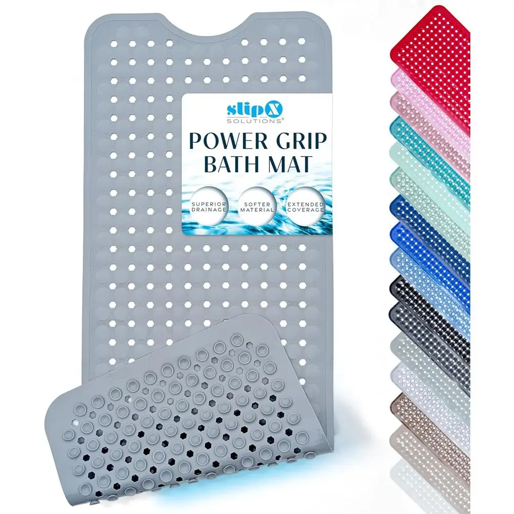 Bathtub Safety Mat with Enhanced Grip and Wet Surface Protection, 39x16 Solid Gray
Bathtub Safety Mat with Enhanced Grip and Wet Surface Protection, 39x16 Solid Gray