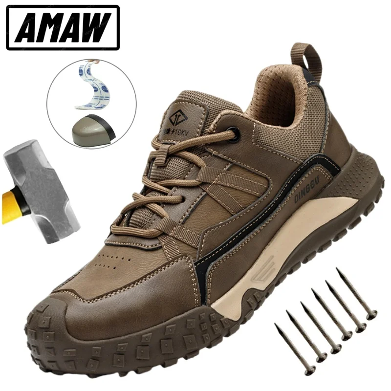 Защитная обувь с защитой от проколов, легкие и прочные нескользящие рабочие ботинки со стальным носком для мужчин, строительные, промышленные
Защитная обувь с защитой от проколов, легкие и прочные нескользящие рабочие ботинки со стальным носком для мужчин, строительные, промышленные