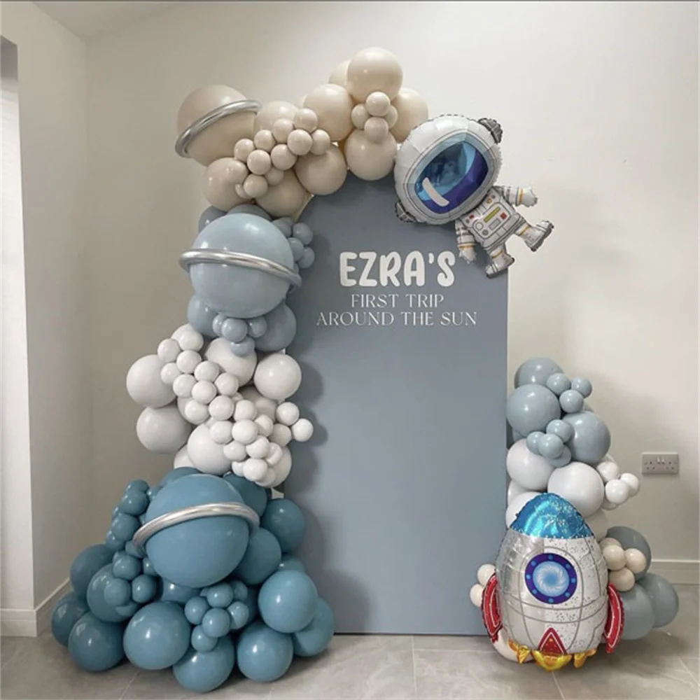 135pcs Space Astronaut Themed Party Balloon Kit Astronaut Rocket Latex Balloon for Kids Boy Birthday Party Decorations Supplies
135pcs Space Astronaut Themed Party Balloon Kit Astronaut Rocket Latex Balloon for Kids Boy Birthday Party Decorations Supplies