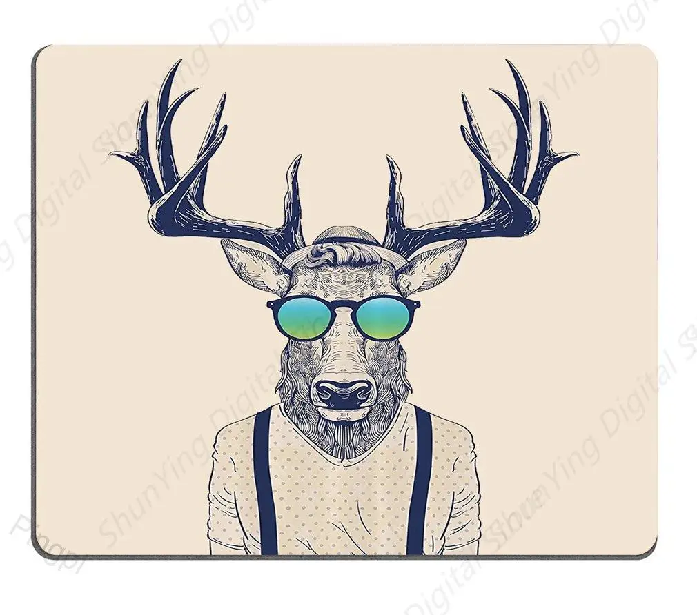 Deer Antlers Mouse Pad Dress Up As Cool Hip Hop Fashion Fun Animal Personalized Anti Slip Rubber Computer Game Mouse Pad 18*22cm
Deer Antlers Mouse Pad Dress Up As Cool Hip Hop Fashion Fun Animal Personalized Anti Slip Rubber Computer Game Mouse Pad 18*22cm