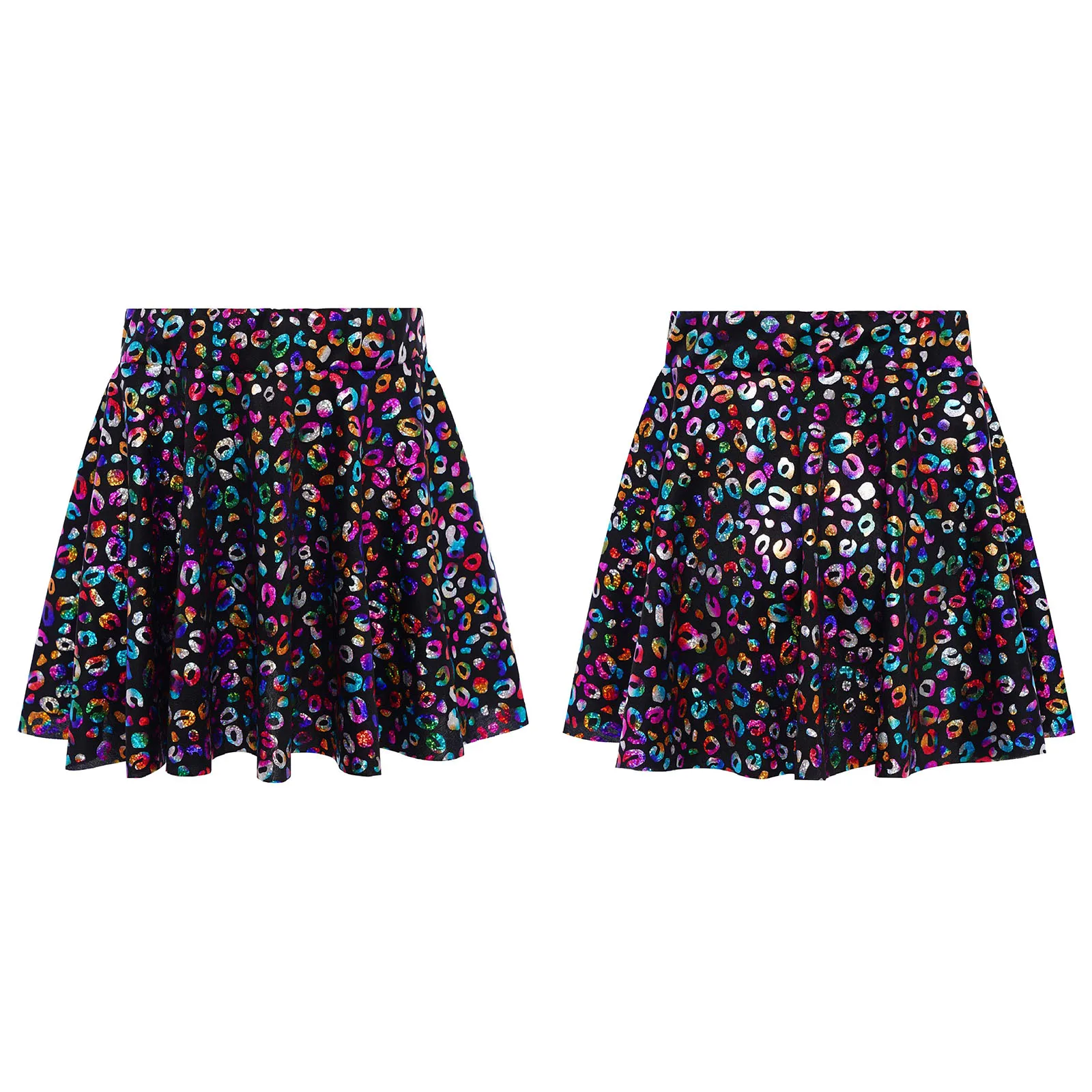 Kids Girls Cheerleading Dance Skirt Metallic Leopard Print Elastic Waistband Ruffled Skirt Themed Parties Casual Daily Wear
Kids Girls Cheerleading Dance Skirt Metallic Leopard Print Elastic Waistband Ruffled Skirt Themed Parties Casual Daily Wear