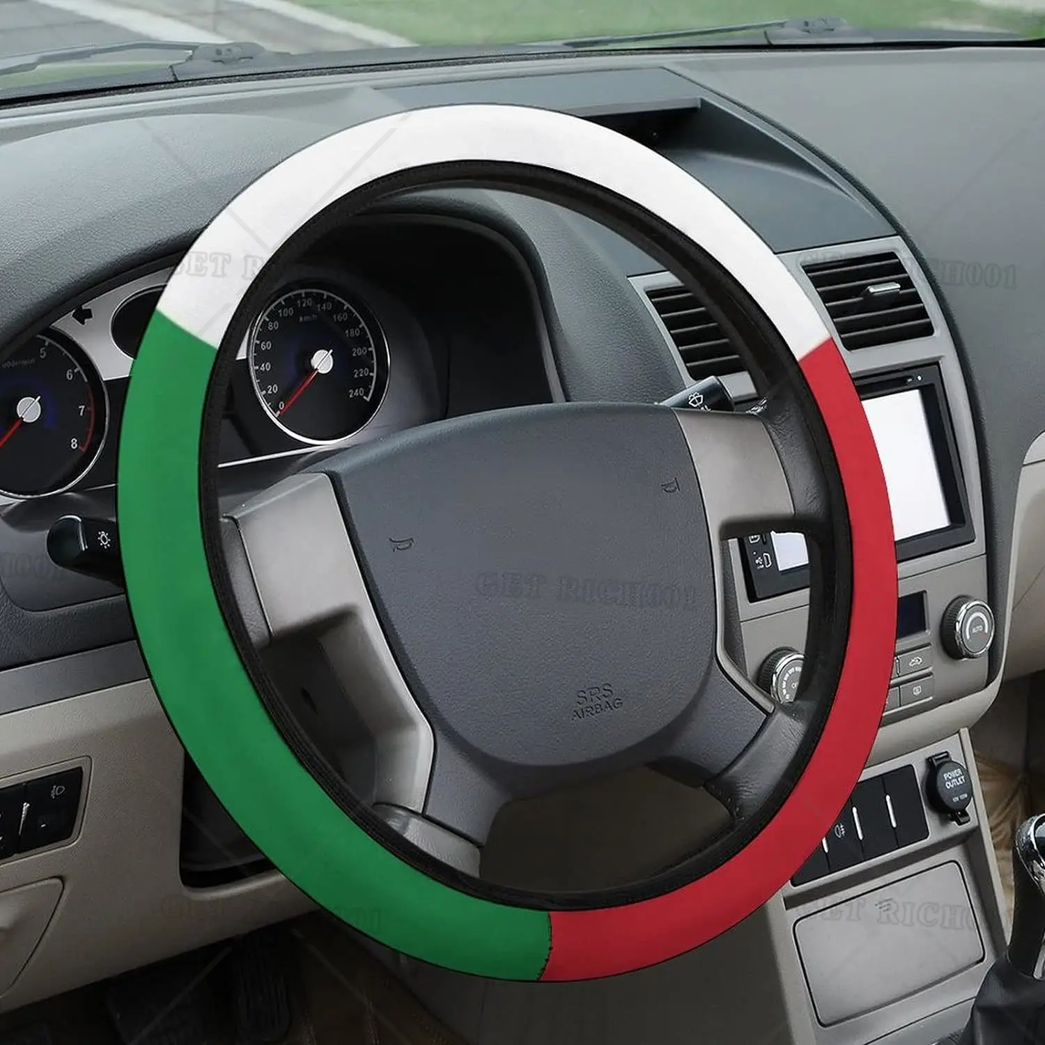 Italian Flag Steering Wheel Cover Universal 15 Inch Breathable Anti Slip Car Steering Wheel Covers for Men Women Car Truck Sedan
Italian Flag Steering Wheel Cover Universal 15 Inch Breathable Anti Slip Car Steering Wheel Covers for Men Women Car Truck Sedan