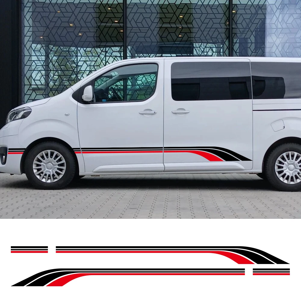 2PCS Car Side Door Stripes Stickers for Toyota Proace Verso City Camper Van Vinyl Film Decal Racing Sport Auto Decor Accessories
2PCS Car Side Door Stripes Stickers for Toyota Proace Verso City Camper Van Vinyl Film Decal Racing Sport Auto Decor Accessories