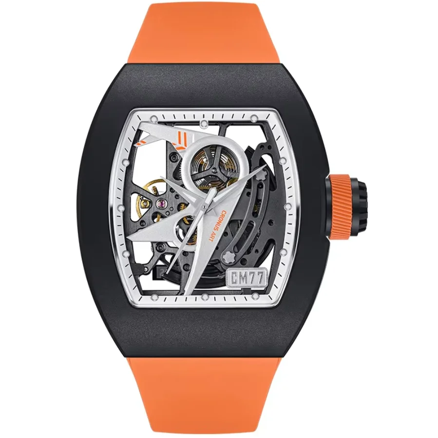 CRONUSART Men Automatic Watch 50mm*42mm Tonneau Mechanical Wristwatch Sapphire Mirror Skeleton Luminous FKM Strap Aviator Dial
CRONUSART Men Automatic Watch 50mm*42mm Tonneau Mechanical Wristwatch Sapphire Mirror Skeleton Luminous FKM Strap Aviator Dial