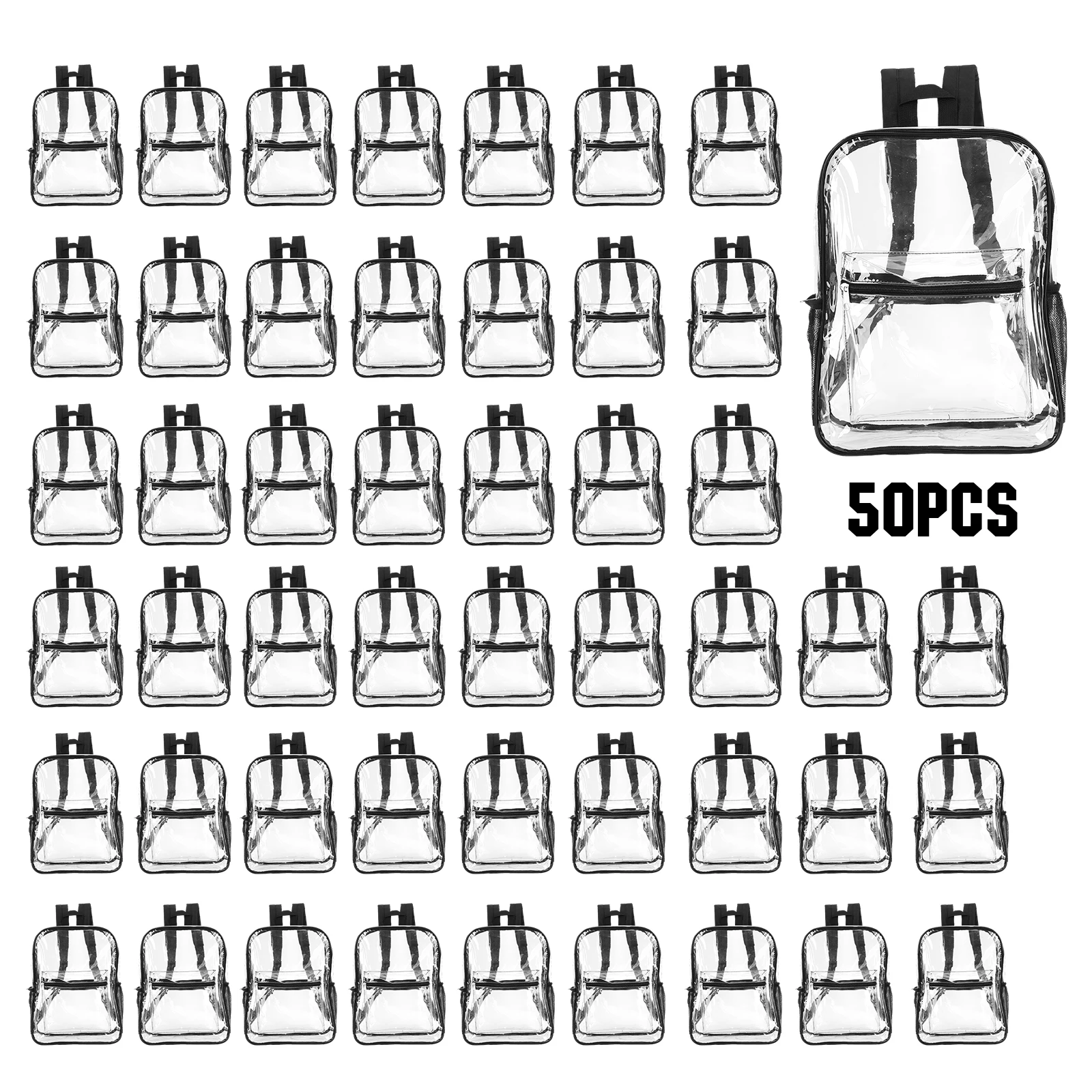 Набор из 50 прозрачных рюкзаков из ПВХ, прочные, прозрачные, 15 дюймов, для колледжа, путешествий, спорта, работы, одобренные для использования на стадионах
Набор из 50 прозрачных рюкзаков из ПВХ, прочные, прозрачные, 15 дюймов, для колледжа, путешествий, спорта, работы, одобренные для использования на стадионах