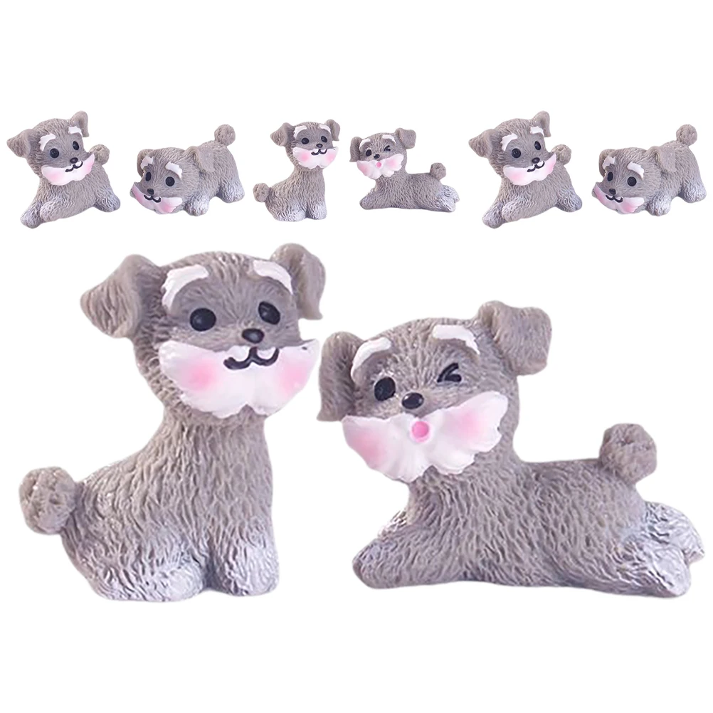 8pcs Miniature Schnauzer Dog Statues Resin Decor Accessories for Garden Landscaping Tiny Puppy Sculpture
8pcs Miniature Schnauzer Dog Statues Resin Decor Accessories for Garden Landscaping Tiny Puppy Sculpture