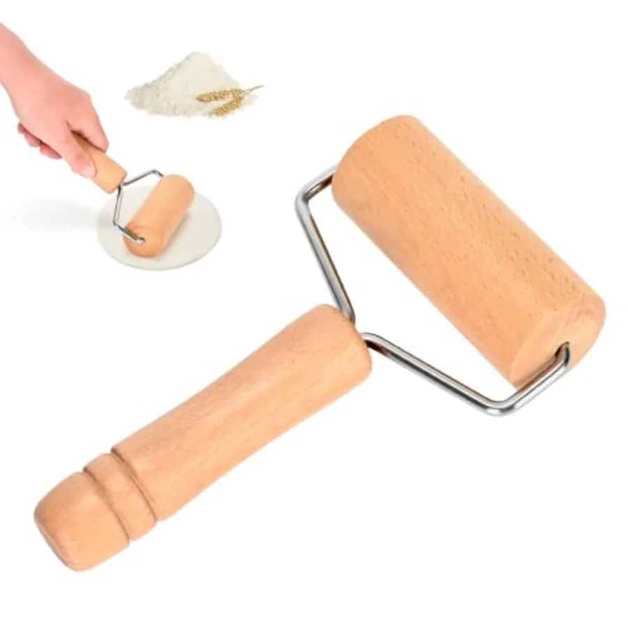 Rolling Pin, Wooden Rolling Pins For Baking, Pizza Dough Roller, Not Easy To Crack, Non-Stick Wood Pastry Roller, Essential Kit
Rolling Pin, Wooden Rolling Pins For Baking, Pizza Dough Roller, Not Easy To Crack, Non-Stick Wood Pastry Roller, Essential Kit