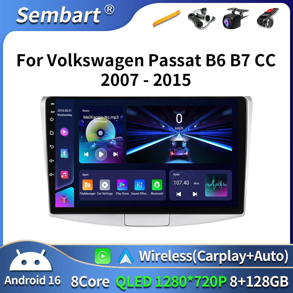 Car Radio Android 16 Carplay For Volkswagen VW Passat B6 B7 B8 CC 2007- 2021 Navigation GPS Multimedia Player WiFi+4G stereo BT
Car Radio Android 16 Carplay For Volkswagen VW Passat B6 B7 B8 CC 2007- 2021 Navigation GPS Multimedia Player WiFi+4G stereo BT