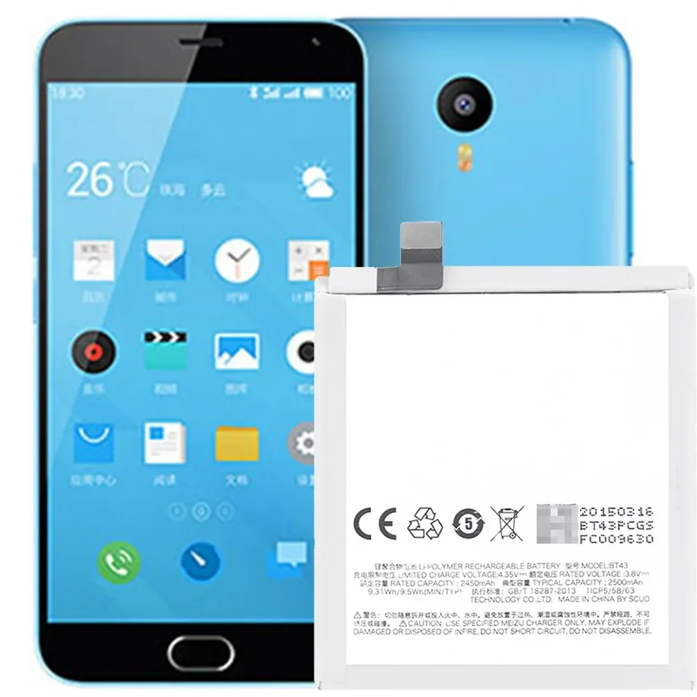 Сменный аккумулятор BT43 для Meizu M2 Note BT-43, 2450 мАч, высококачественный мобильный телефон, новые встроенные литиевые батареи
Сменный аккумулятор BT43 для Meizu M2 Note BT-43, 2450 мАч, высококачественный мобильный телефон, новые встроенные литиевые батареи