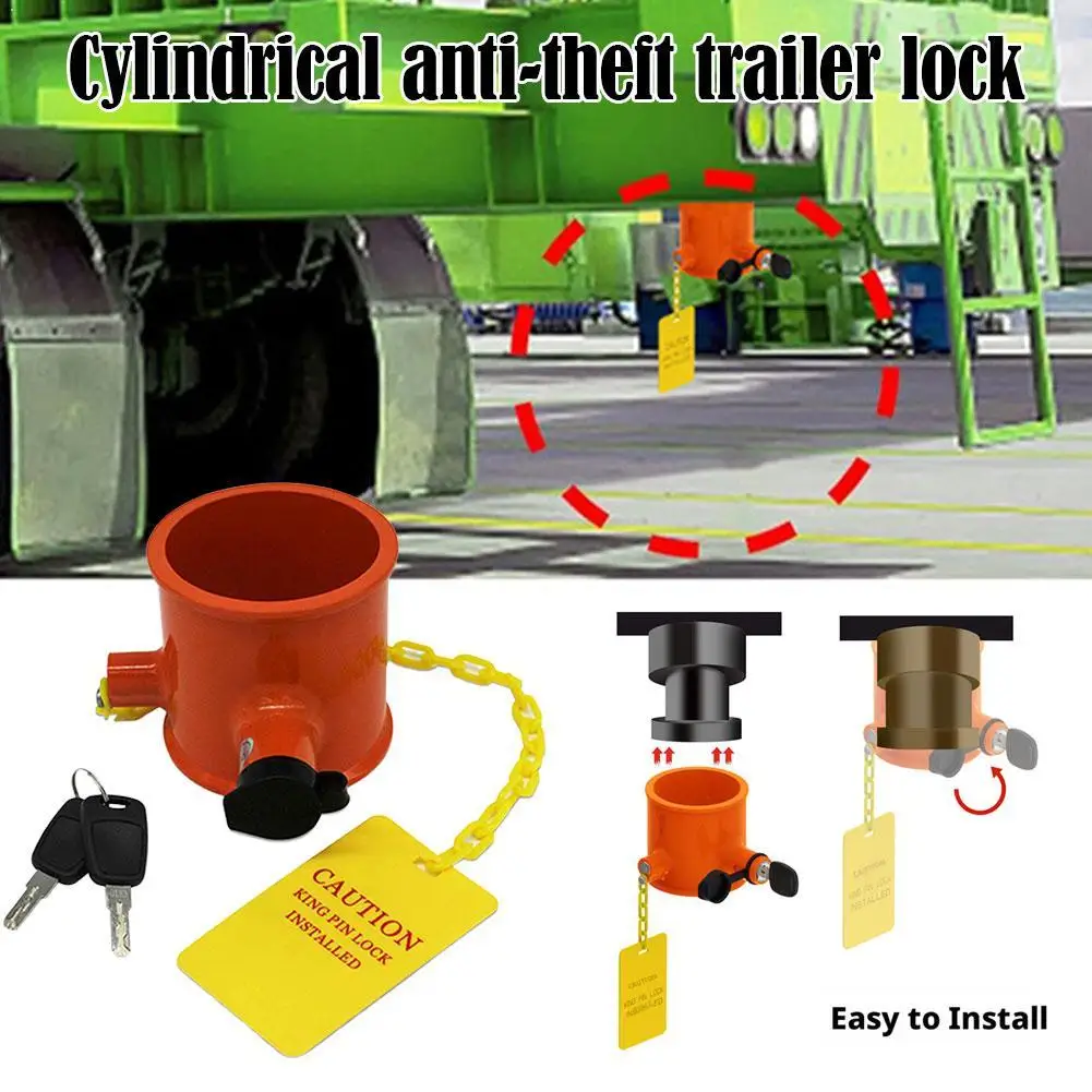 2026 new Security Lock Orange 5th Wheel Lock With 2 Keys Versatile King Pin Lock Fifth Wheel Hitch Lock Truck Protection
2026 new Security Lock Orange 5th Wheel Lock With 2 Keys Versatile King Pin Lock Fifth Wheel Hitch Lock Truck Protection