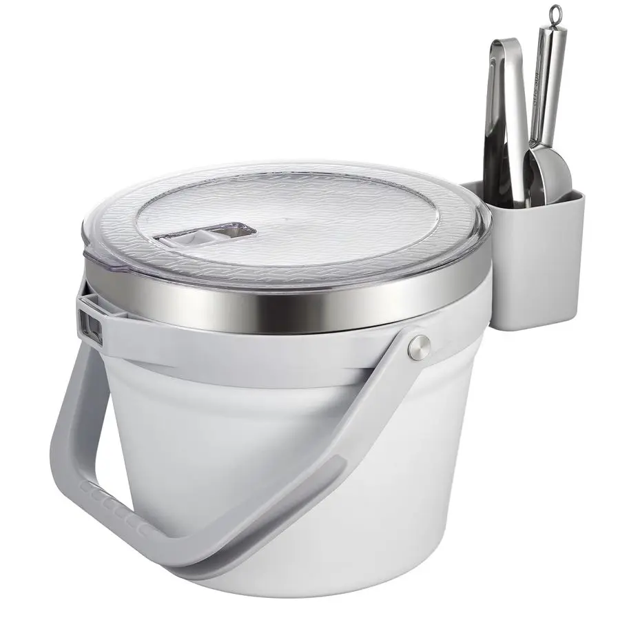 7L Vacuum Insulated Ice Bucket with Lid and Scoopamp TongsLarge capacity Stainless Steel Beverage Bucket for Cocktail, Champagne
7L Vacuum Insulated Ice Bucket with Lid and Scoopamp TongsLarge capacity Stainless Steel Beverage Bucket for Cocktail, Champagne