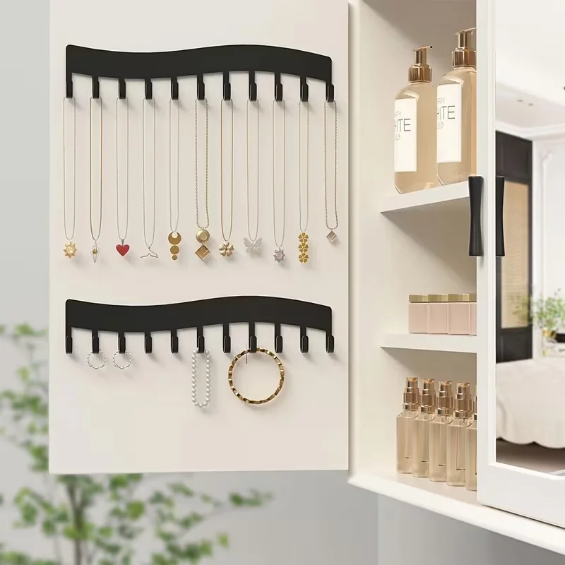 Acrylic Wall Mounted Jewelry Organizer Hanging Necklace Holder Display Stand Storage Rack with Hooks for Bracelets Earrings Hom
Acrylic Wall Mounted Jewelry Organizer Hanging Necklace Holder Display Stand Storage Rack with Hooks for Bracelets Earrings Hom