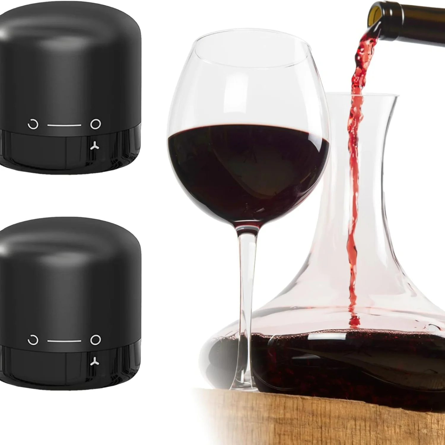 Twist Lock Wine Stoppers Leak-Proof Preserve Set Ideal Wine Lover Gift Reusable Preserver for Regular Red&White Wine bottle
Twist Lock Wine Stoppers Leak-Proof Preserve Set Ideal Wine Lover Gift Reusable Preserver for Regular Red&White Wine bottle