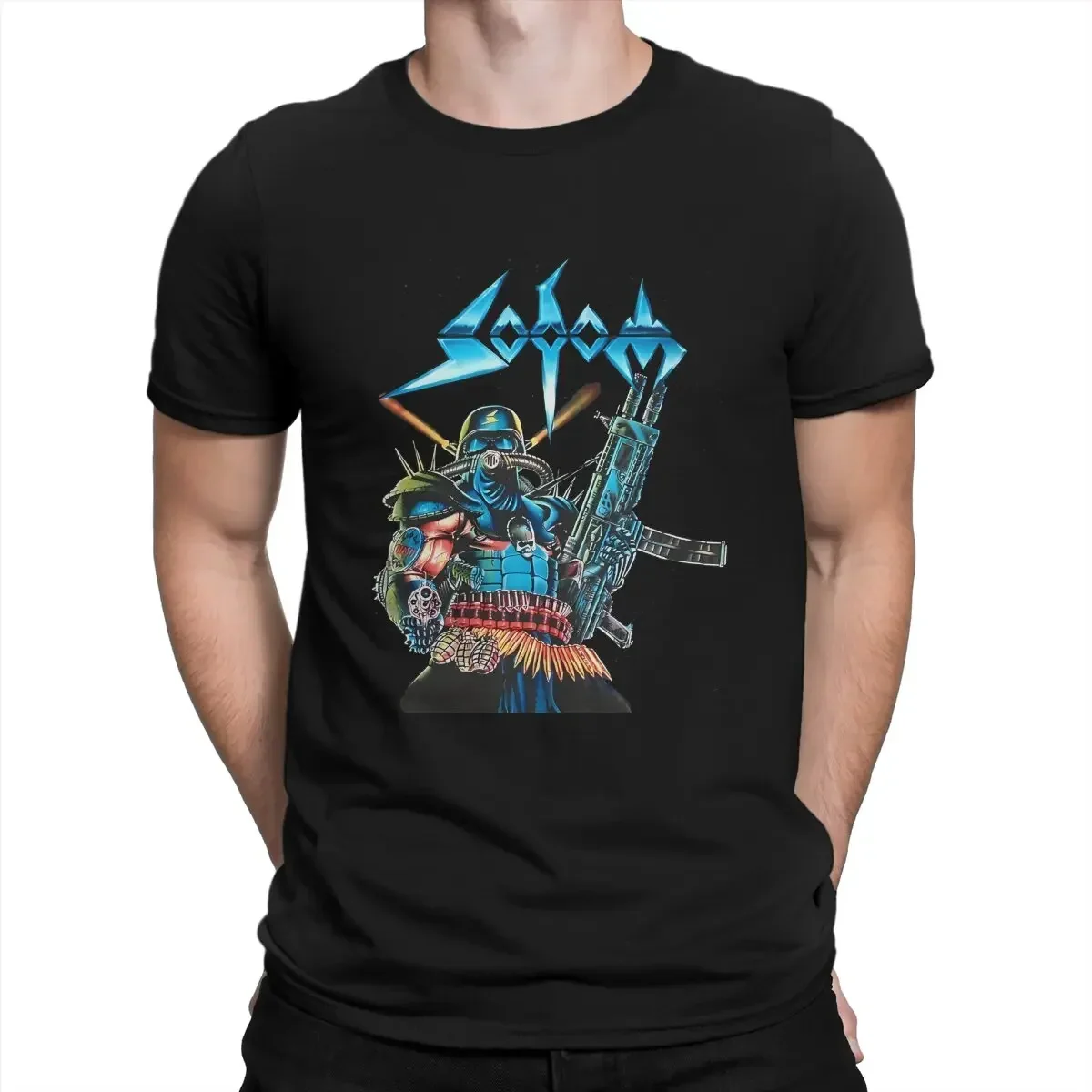 Sodom Creative TShirt for Men Rock Band Tri-Blend Round Collar Basic T Shirt Personalize Gift Clothes OutdoorWear
Sodom Creative TShirt for Men Rock Band Tri-Blend Round Collar Basic T Shirt Personalize Gift Clothes OutdoorWear