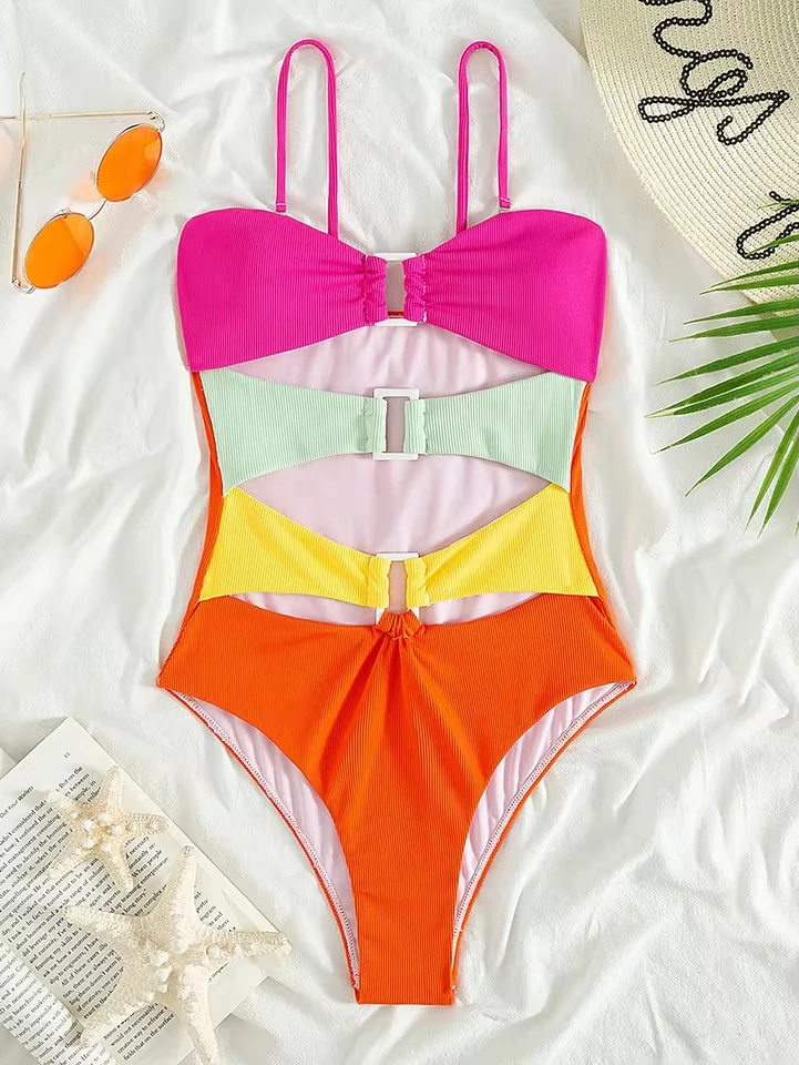 2025 New Sexy Swimwear Swimming Suit for Women Hollow Bikini Bathing Suit Women Strap Contrast High Waist One Piece Swimsuit
2025 New Sexy Swimwear Swimming Suit for Women Hollow Bikini Bathing Suit Women Strap Contrast High Waist One Piece Swimsuit