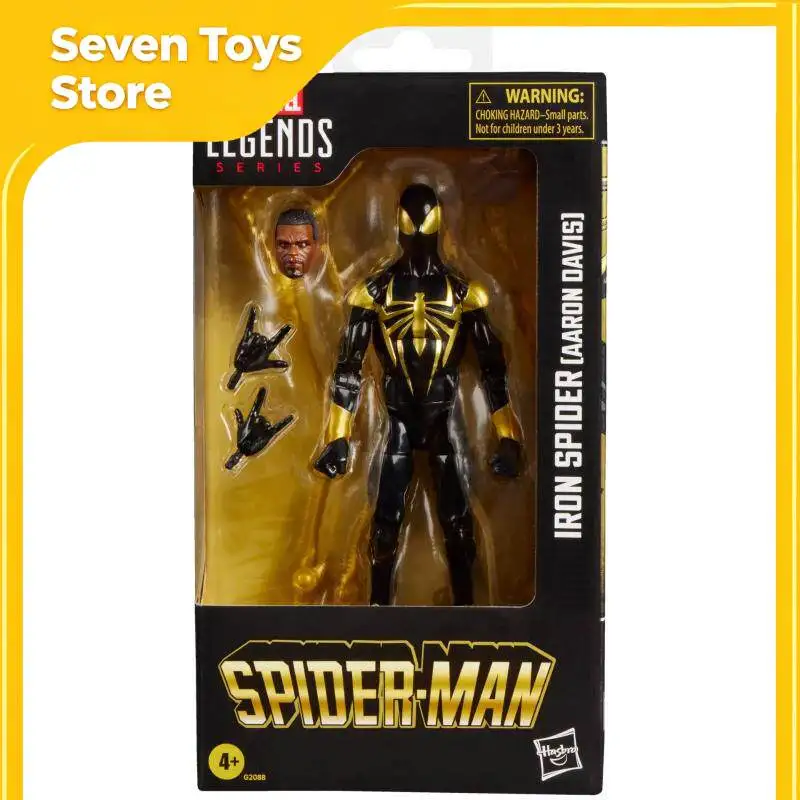 6 Inch Marvel Legends Series Iron Spider Aaron Davis Action Figure Black Gold Spider-Man Collect Model Desk Decor Birthday Gift
6 Inch Marvel Legends Series Iron Spider Aaron Davis Action Figure Black Gold Spider-Man Collect Model Desk Decor Birthday Gift