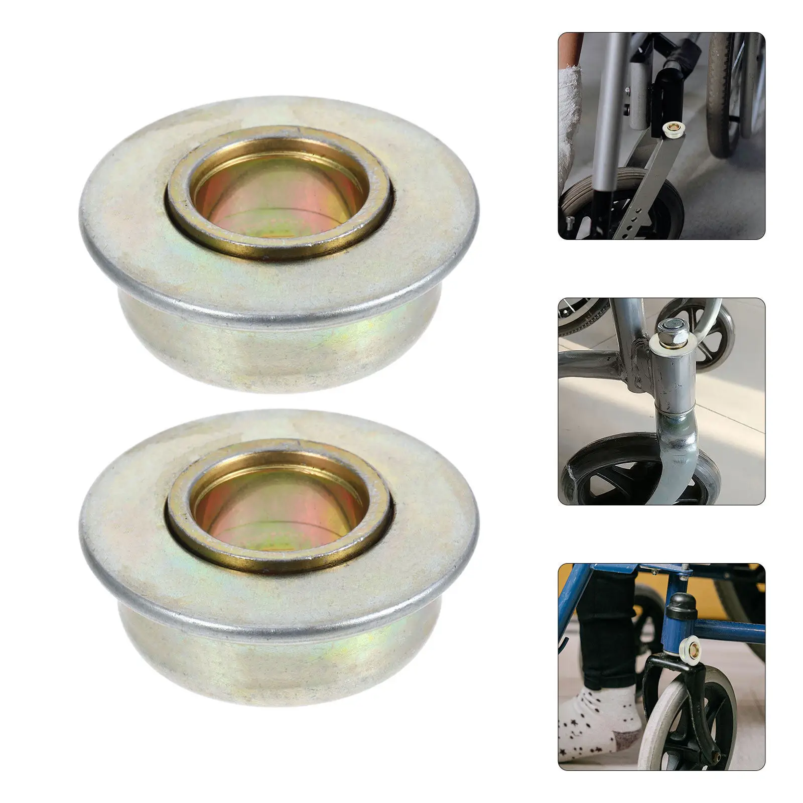 4Pcs Wheelchair Front Fork Bearings Gold Steering Replacement Parts Universal Swivel Wheels Walker Hardware Walker Wheels
4Pcs Wheelchair Front Fork Bearings Gold Steering Replacement Parts Universal Swivel Wheels Walker Hardware Walker Wheels