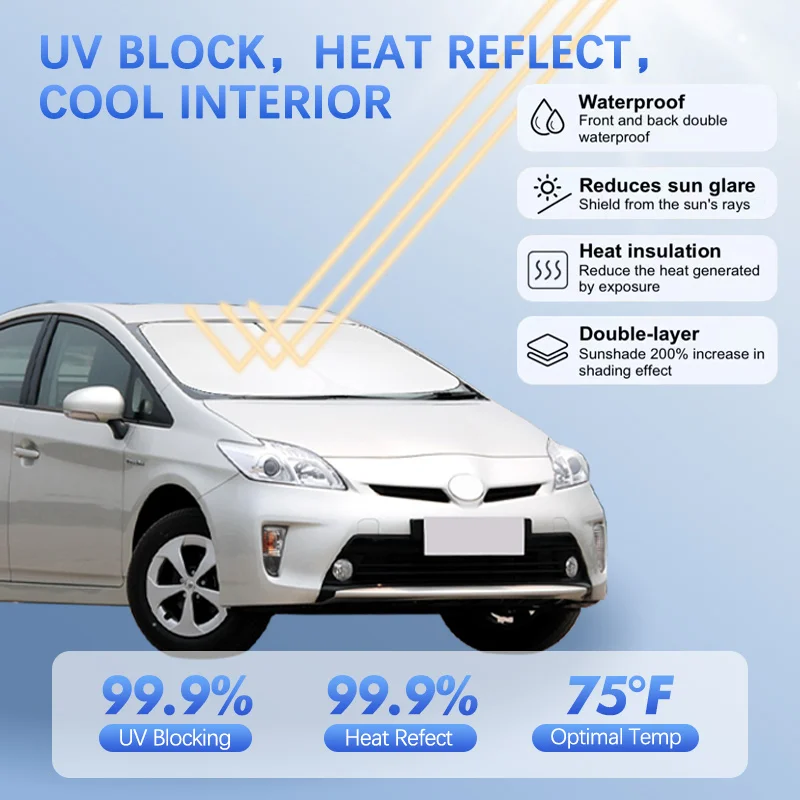 Car Windshield Sun Shade For Toyota Prius A V C Aqua Hilux Sunshade Sun Visor Protector Blocks UV Rays Summer Car Accessories
Car Windshield Sun Shade For Toyota Prius A V C Aqua Hilux Sunshade Sun Visor Protector Blocks UV Rays Summer Car Accessories