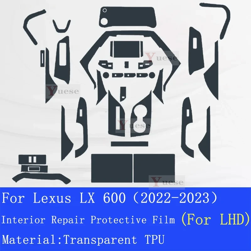 Аксессуары для интерьера, тонкая пленка, прозрачная защитная пленка из ТПУ, наклейка против царапин для Lexus LX 600 2022-2023
Аксессуары для интерьера, тонкая пленка, прозрачная защитная пленка из ТПУ, наклейка против царапин для Lexus LX 600 2022-2023