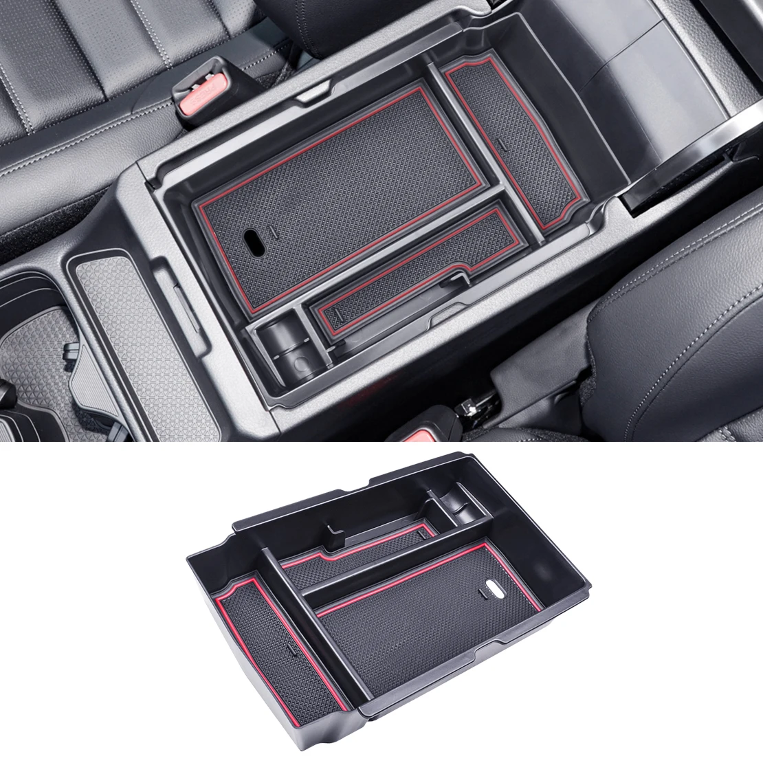Car Center Console Armrest Storage Organizer Box Tray Fit For Honda CRV CR-V 2023-2024 Black with Red Rubber Pads Plastic
Car Center Console Armrest Storage Organizer Box Tray Fit For Honda CRV CR-V 2023-2024 Black with Red Rubber Pads Plastic