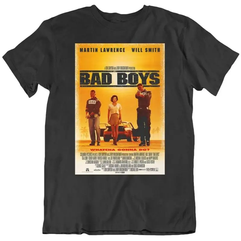 Черная футболка с постером фильма «Поганые мальчики 1995 года» для фанатов
Черная футболка с постером фильма «Поганые мальчики 1995 года» для фанатов