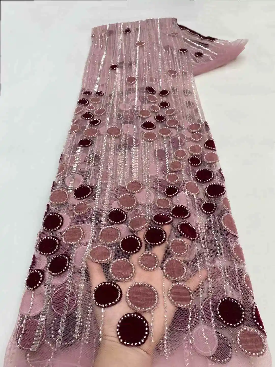 2025 Latest African French Lace Fabric High Quality African Velvet Tulle Lace Fabric For Wedding Beaded Nigerian Lace Fabric
2025 Latest African French Lace Fabric High Quality African Velvet Tulle Lace Fabric For Wedding Beaded Nigerian Lace Fabric
