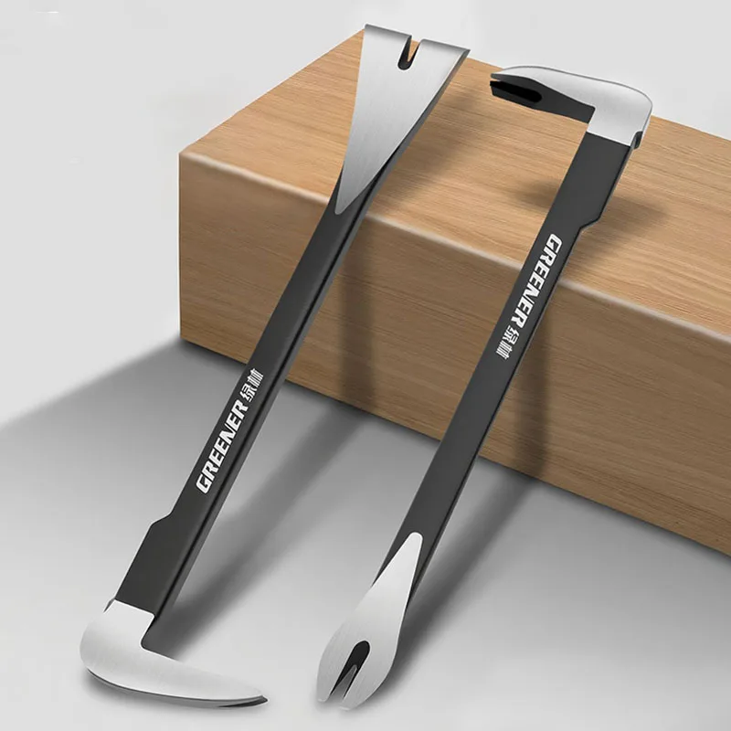 GREENER Crowbars Multifunctional Swallowtail Crowbar Woodworking Specific Flat Nail Remover Portable Samll Crowbar Hand Tools
GREENER Crowbars Multifunctional Swallowtail Crowbar Woodworking Specific Flat Nail Remover Portable Samll Crowbar Hand Tools