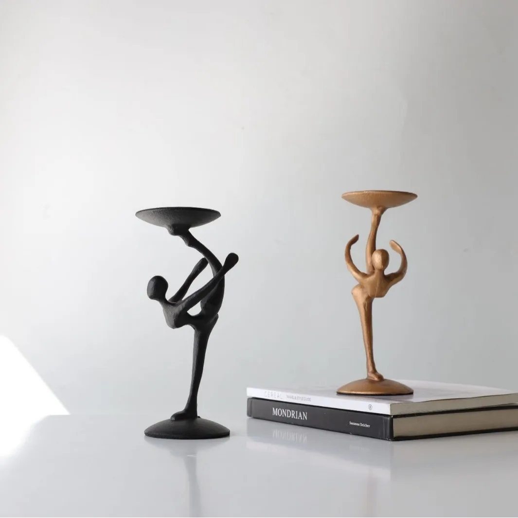 Retro style desktop metal candle holder ornament coffee table study character candle holder
Retro style desktop metal candle holder ornament coffee table study character candle holder
