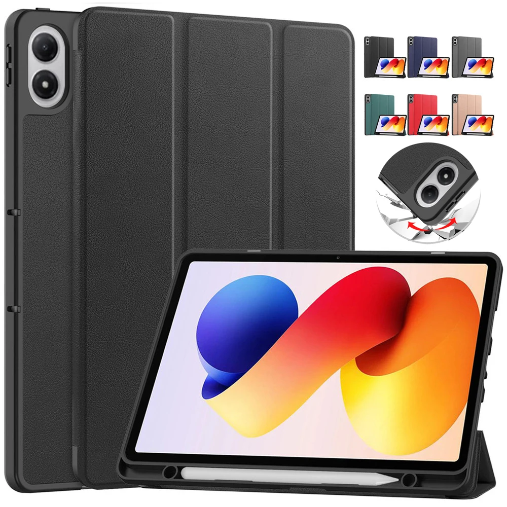 Для Xiaomi Redmi Pad 2 Pro 12,1 дюйма 2025 Чехол-подставка из искусственной кожи с автоматическим режимом сна Funda Redmi Pad2 Pro 12,1 дюйма Чехол для планшета с держателем для карандашей
Для Xiaomi Redmi Pad 2 Pro 12,1 дюйма 2025 Чехол-подставка из искусственной кожи с автоматическим режимом сна Funda Redmi Pad2 Pro 12,1 дюйма Чехол для планшета с держателем для карандашей