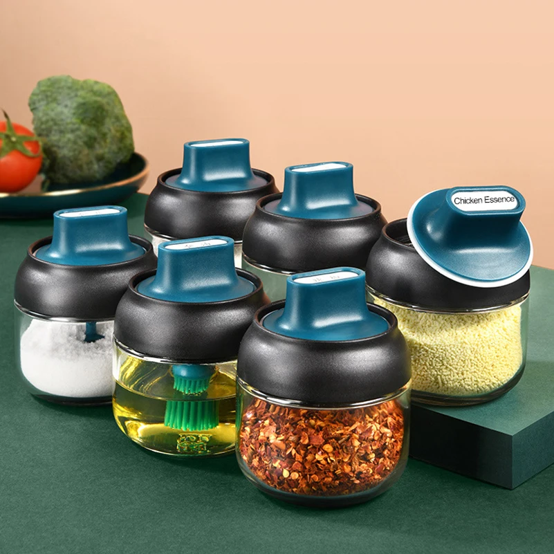Kitchen Glass Spice Oil Bottle Jars Salt Pepper Shakers Set Seasoning Organizer Herbs Soy Sauce Oil Bottle With Lid
Kitchen Glass Spice Oil Bottle Jars Salt Pepper Shakers Set Seasoning Organizer Herbs Soy Sauce Oil Bottle With Lid