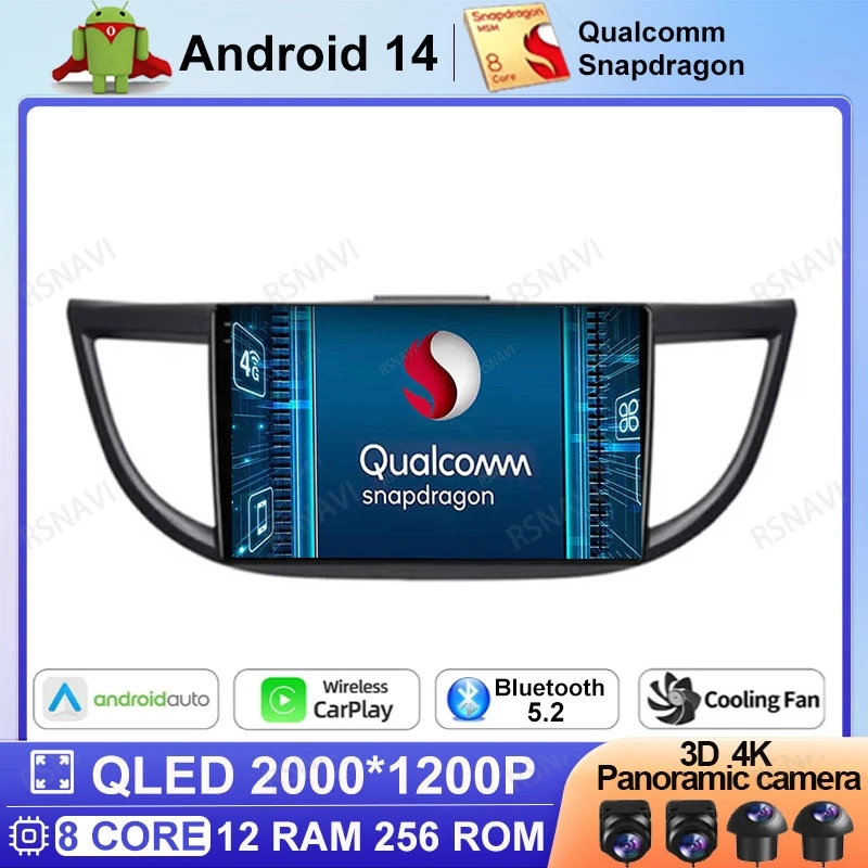 Android 14 Car Radio For Honda CRV CR-V 2011-2016 Viedo Player 5G WIFI Navigation Multimedia DVD 4G LTE AUTO 2 DIN DSP Head Unit
Android 14 Car Radio For Honda CRV CR-V 2011-2016 Viedo Player 5G WIFI Navigation Multimedia DVD 4G LTE AUTO 2 DIN DSP Head Unit