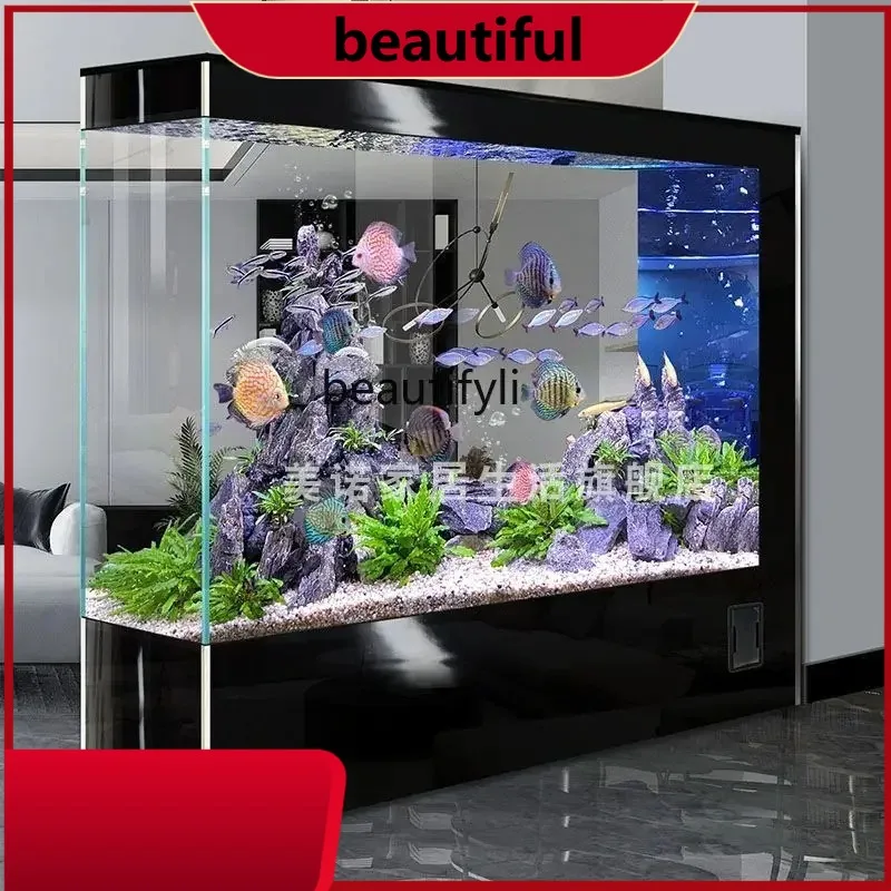 Super White Glass Family Fish Tank Living Room Home Fully Automatic Medium and Large Floor Landscaping hH
Super White Glass Family Fish Tank Living Room Home Fully Automatic Medium and Large Floor Landscaping hH