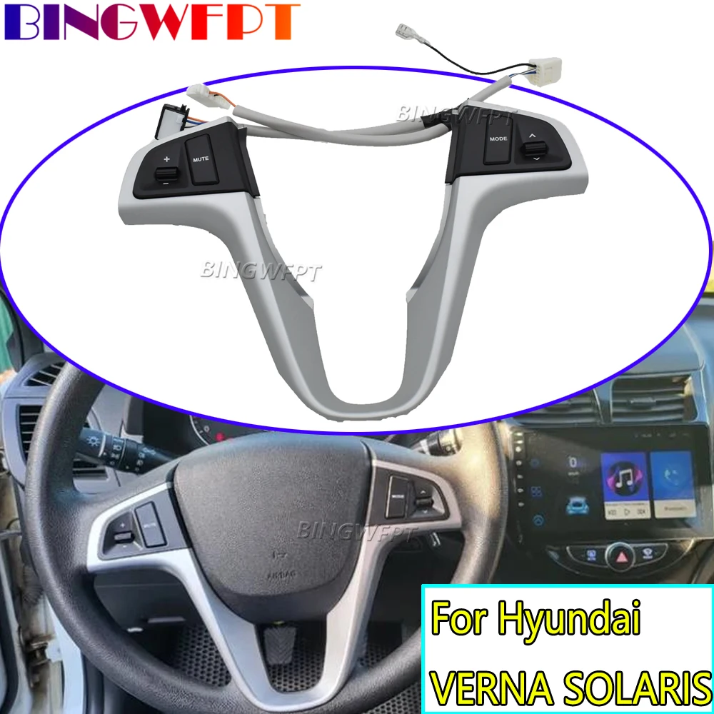 Multifunction Steering Wheel Buttons Audio Volume Music Control Switch For Hyundai VERNA SOLARIS 2010 2011 2012 2013 2014 2015
Multifunction Steering Wheel Buttons Audio Volume Music Control Switch For Hyundai VERNA SOLARIS 2010 2011 2012 2013 2014 2015