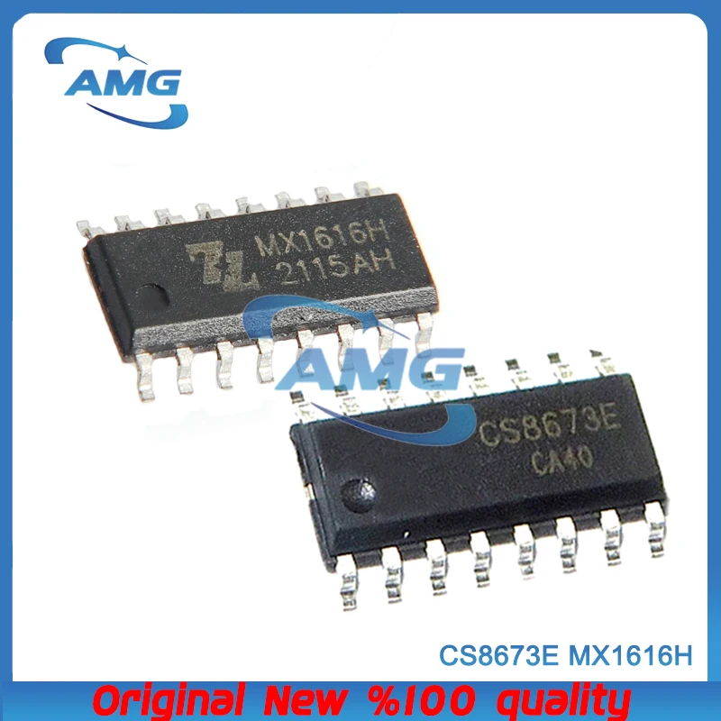 5 шт. CS8673E CS8673 чип усилителя мощности звука MX1616H MX1616 двухканальный матовый драйвер двигателя постоянного тока SOP16
5 шт. CS8673E CS8673 чип усилителя мощности звука MX1616H MX1616 двухканальный матовый драйвер двигателя постоянного тока SOP16