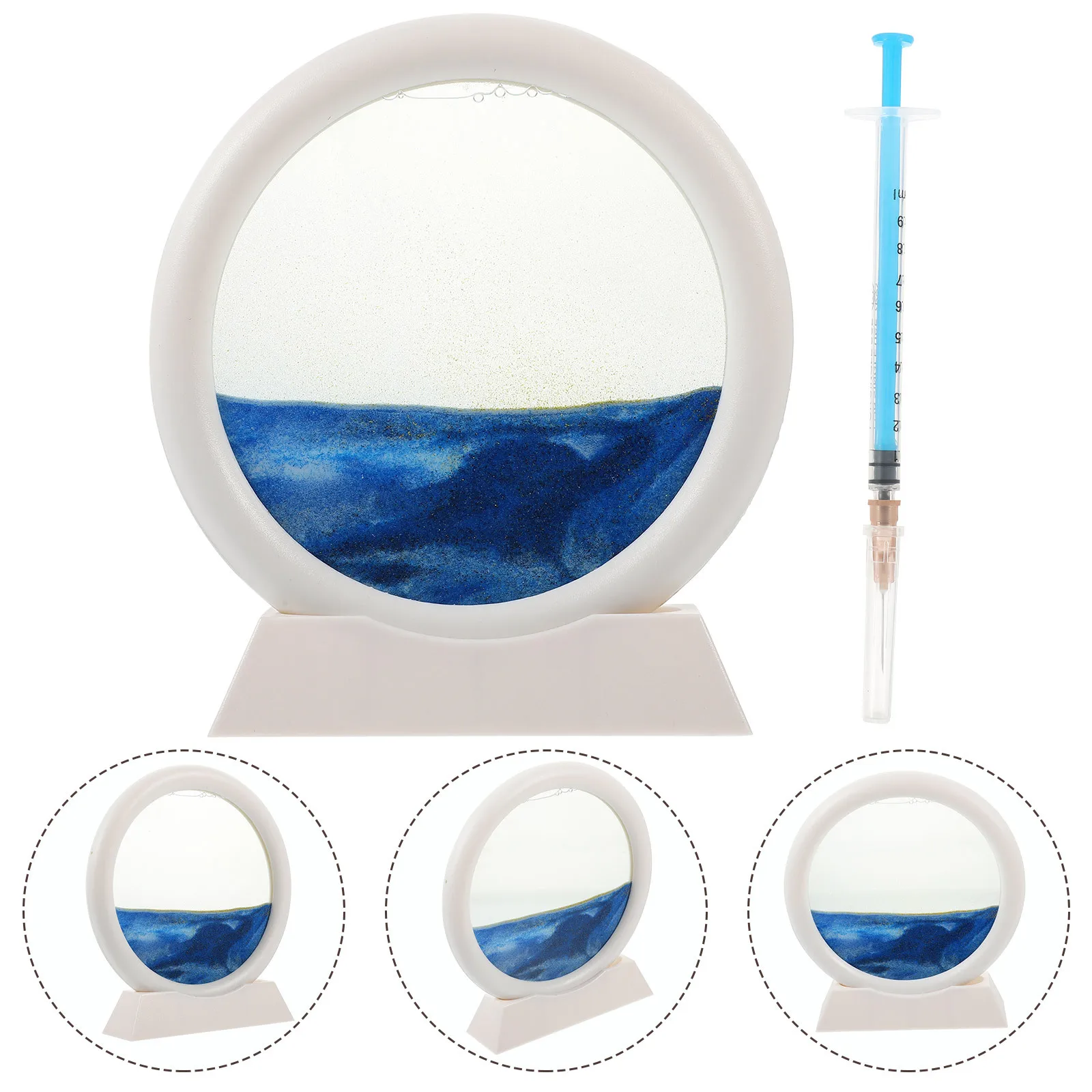 Moving Sand Art Picture 3D Dynamic Round Quicksand Painting Stable Desktop Decoration for Home Office Study Room
Moving Sand Art Picture 3D Dynamic Round Quicksand Painting Stable Desktop Decoration for Home Office Study Room