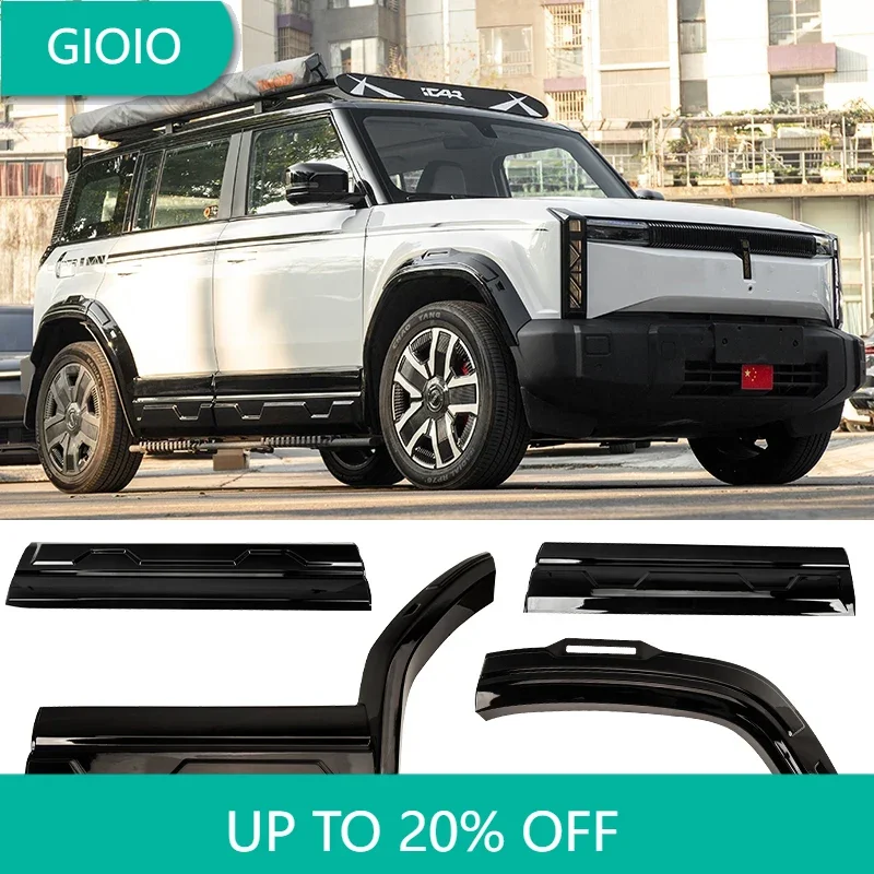 8pcs for Chery ICAR 03 Jaecoo 6 J6 ABS Bright Black Body Kit Wide body Wheel arch Door Trim Panel Door Guard Fender Cover piece
8pcs for Chery ICAR 03 Jaecoo 6 J6 ABS Bright Black Body Kit Wide body Wheel arch Door Trim Panel Door Guard Fender Cover piece