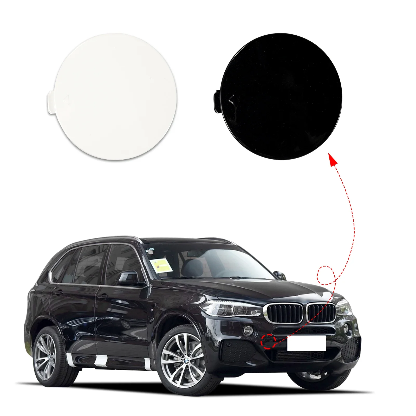 Front Bumper Tow Hook Cover Cap For BMW X5 Series F15 M Sport Fit 25dX 28iX xDrive SAV 2014 2015 2016 2017 2018 51118060131
Front Bumper Tow Hook Cover Cap For BMW X5 Series F15 M Sport Fit 25dX 28iX xDrive SAV 2014 2015 2016 2017 2018 51118060131
