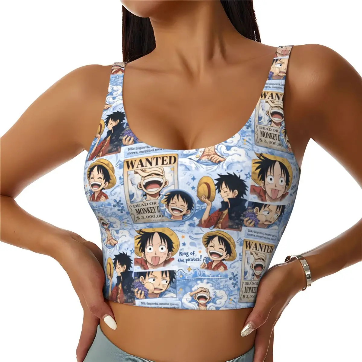 Custom One P-Pieces Luffy Manga Sports Bra Women High Impact Workout Yoga Crop Top
Custom One P-Pieces Luffy Manga Sports Bra Women High Impact Workout Yoga Crop Top