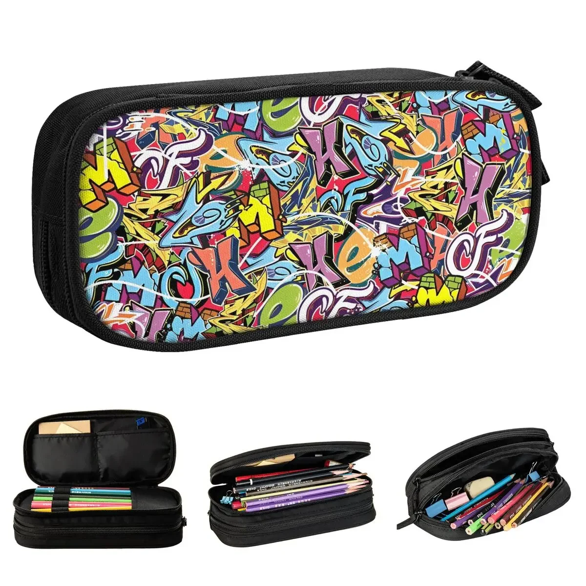 Comic Colorful Graffiti Pencil Cases Creative Pen Box Bag Student Big Capacity School Supplies Cosmetic Pencil Pouch
Comic Colorful Graffiti Pencil Cases Creative Pen Box Bag Student Big Capacity School Supplies Cosmetic Pencil Pouch