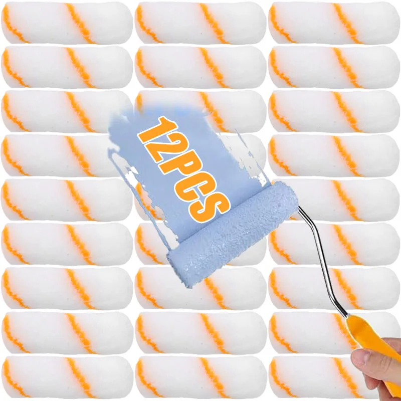 6/12pcs Paints Roller Brushes with Replacement Polyester Roller Brush Sets for Paintings Decorating Home Wall Repair Paint Tools
6/12pcs Paints Roller Brushes with Replacement Polyester Roller Brush Sets for Paintings Decorating Home Wall Repair Paint Tools