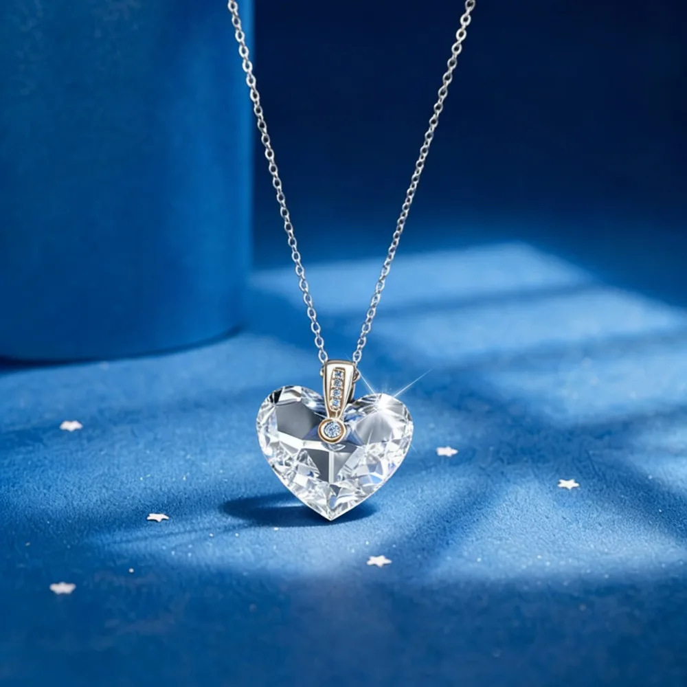 Daisini ожерелье с подвеской в форме сердца, украшенное кристаллами Сваровски, женская цепочка на ключицы, модные украшения для свадебной вечеринки
Daisini ожерелье с подвеской в форме сердца, украшенное кристаллами Сваровски, женская цепочка на ключицы, модные украшения для свадебной вечеринки