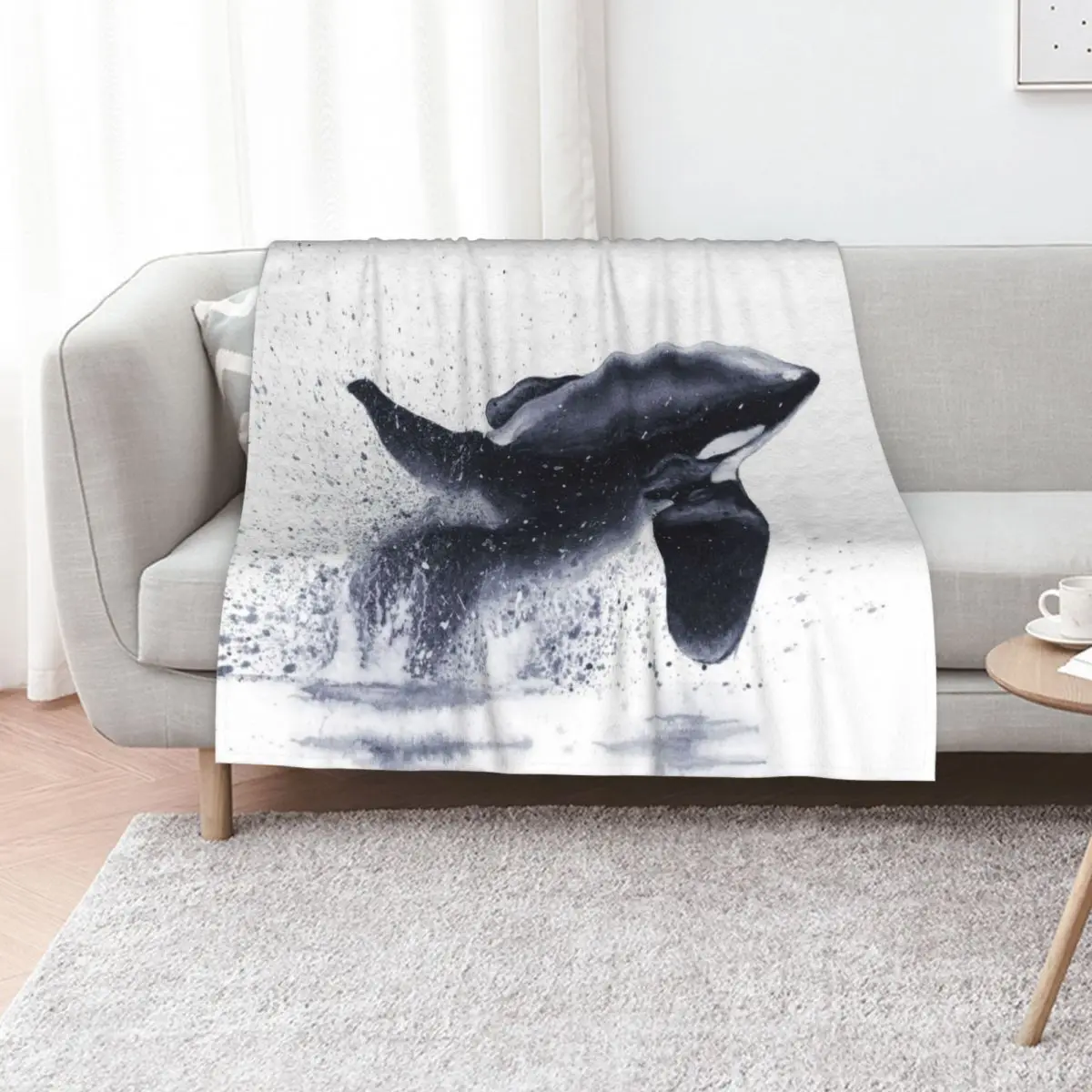 Orca Splash Watercolour Throw Blanket Soft Cozy Blanket for Pet Kids Adults
Orca Splash Watercolour Throw Blanket Soft Cozy Blanket for Pet Kids Adults